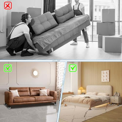 New Upgrade Furniture Sliders, Furniture Movers Sliders for Carpets and Hardwood Floor, Protect Floor and Easily Move Furniture