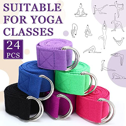 Yoga Strap Stretching Pilates Exercise Adjustable Straps 6 ft Non Elastic Yoga Belt with Adjustable D Ring Buckle for Pilates Gym Workouts Fitness - color: Classic