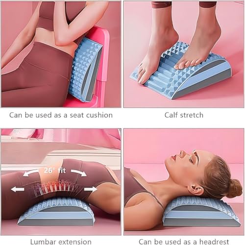 Refresh Neck and Back Stretcher Posture Corrector for Neck Pain Relief, Lower Back, Upper Back and Shoulder (Blue)