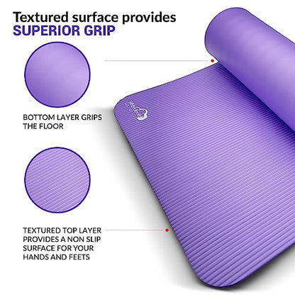 Yoga kit, 7-Piece Yoga Mat Set for Home Workouts, Thick Yoga Mat, Yoga Blocks, Strap, Yoga Towels & Carrying Bag, Exercise Mat with Yoga Equipment for Women & Men, Enhance Yoga Practice