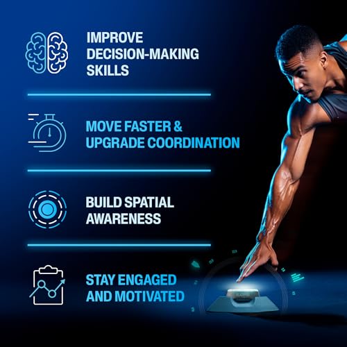 BlazePod Soccer Reaction Training Kit – 6 Reaction Light Pods to Improve Speed, Focus, & Decision-Making - Cognitive Light Drills for Football Players & Coaches - App Access