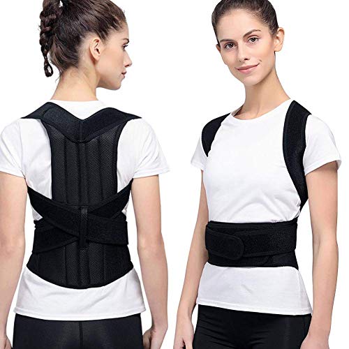 Back Brace Posture Corrector, Lumbar Back Support Belt, Men Women Adjustable Posture Correct Humpback Support Waist Shoulder Support for for Lower and Upper Back Pain Neck Spine Pain Men & Women (XL) - size: X-Large