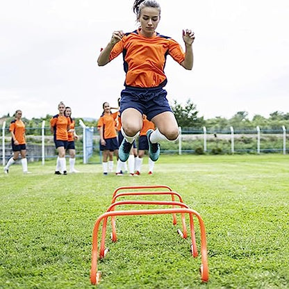 Height Adjustable Hurdles, 9 12 16 20 24 Inch Tall Athletes Training Hurdles, Sport Squad Professional Speed & Agility Training Set, Sports Practice Equipment for PE, Height 40cm/15.7inch