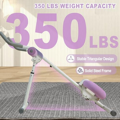 Ab Workout Equipment Abdominal Trainer, Adjustable Ab Machine at Home Gym, Foldable Abdominal Exercise Machine, Core & Ab Trainer Machine for Stomach Workout