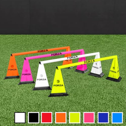 FORZA Cone & Hurdle Training Sets | Improve Your Speed & Agility Skills - Available in 3 Styles and 8 Colors - color: Black, style: Pro Tri Cone