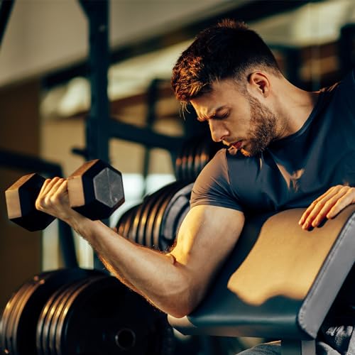 HolaHatha Hexagonal Dumbbell Free Hand Weight Set w/Rack - color: Black, style: 150lb Set