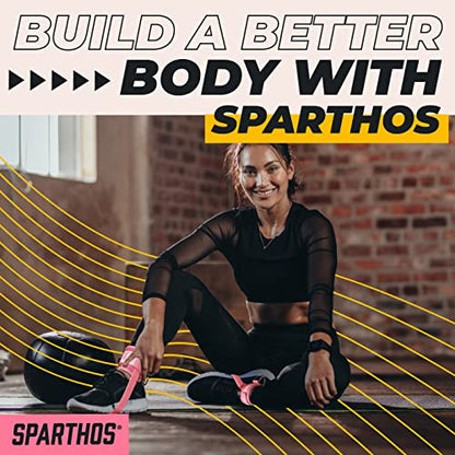 Sparthos Kickback Ankle Straps for Gym Cable Machines, Glute Cuff, 2-Pack - color: Flamingo Pink (Pack of 2)