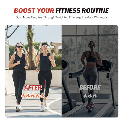 ZELUS Weighted Vest Woman, Adjustable Weighted Vest 1-10lb/ 1-15lb with Removable Z-Fit Soft Iron Weights, for Weight Loss Running Walking Rucking Strength Training, Reflective & Pocket Design - size: 10LB&L