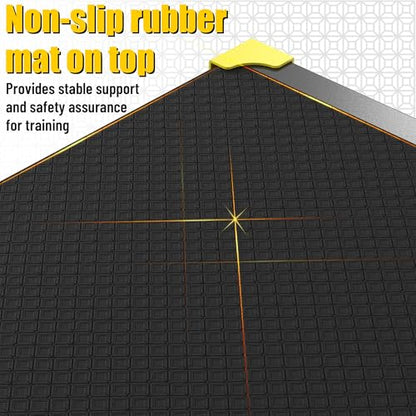 GanFindX Steel Plyo Box, 17×13 Inch Surface Metal Plyometric Jumping Box - color: Black
