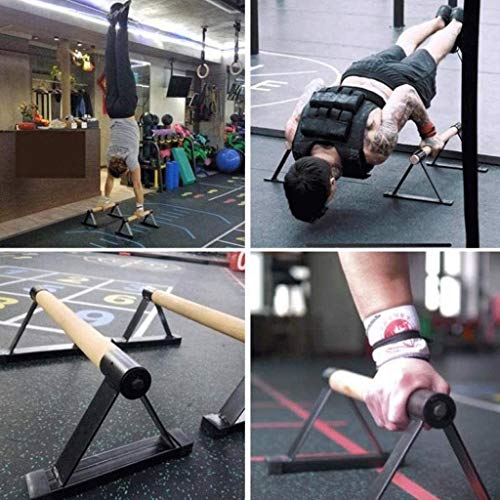 Wooden Push-up Stand, Push-Ups Bar Press-Up Support Muscle Training Fitness Calisthenics Handstand Indoor Equipment