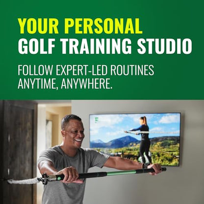 GolfForever Swing Trainer – Golf Fitness & Training System for Strength, Flexibility & Swing Power – Includes Membership & Premium Training Bar for Golf-Specific Workouts - size: Free Trial