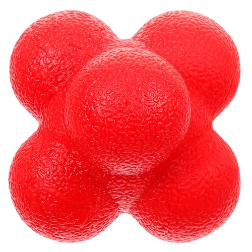 POPETPOP Hexagonal Reaction Ball Silicone Fitness Ball for Hand Eye Coordination Training Indoor Reaction Training for Speed and Reflex Exercises