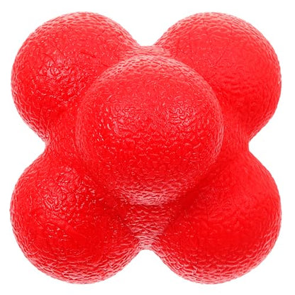 POPETPOP Hexagonal Reaction Ball Silicone Fitness Ball for Hand Eye Coordination Training Indoor Reaction Training for Speed and Reflex Exercises