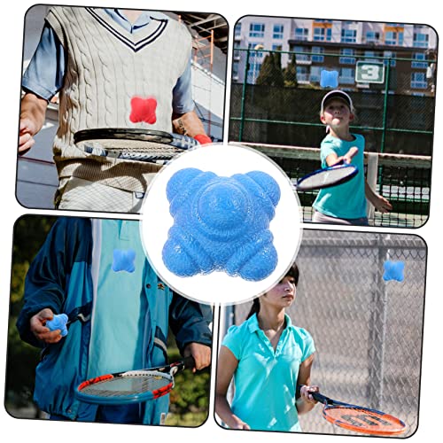 6pcs Hexagonal Reaction Balls for Agility and Speed Training Durable TPR Exercise Equipment for Hand-Eye Coordination and Reflex Development Sports