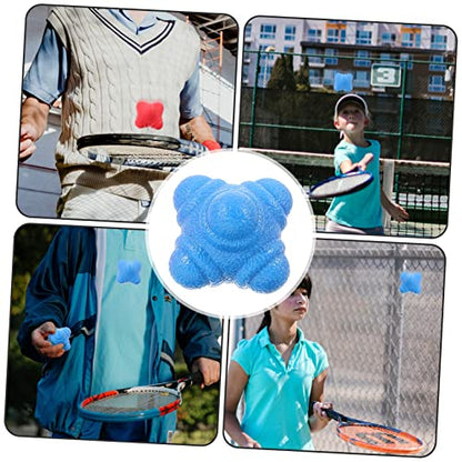 6pcs Hexagonal Reaction Balls for Agility and Speed Training Durable TPR Exercise Equipment for Hand-Eye Coordination and Reflex Development Sports