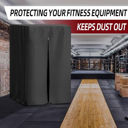 Gym Rack Cover, with Waterproof Zipper,Suitable for Squat Rack/Weight Lifting Rack/Home Gym Workout Equipment Protective Cover,420D Oxford Cloth UV Protection, Dustproof