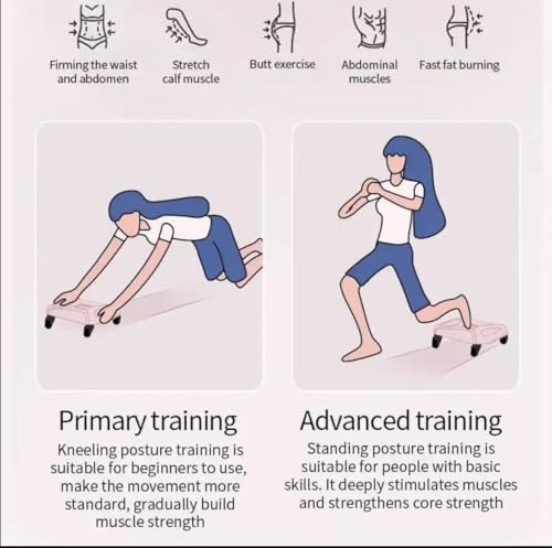 Rolling abdominal muscle trainer