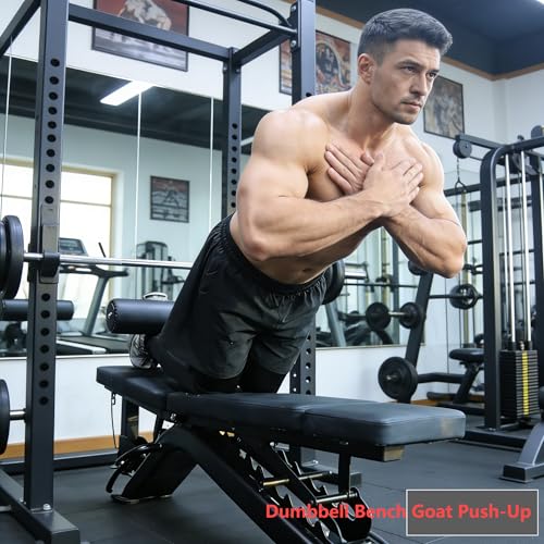 Nordic Leg Roller for Rack Mounted,Bulgarian Split Squat Accessories,Nordic Hamstring Curl Attachment,Home Gym Equipment for uprights ranging from 2" to 4" wide - size: 5/8″-16mm Hole