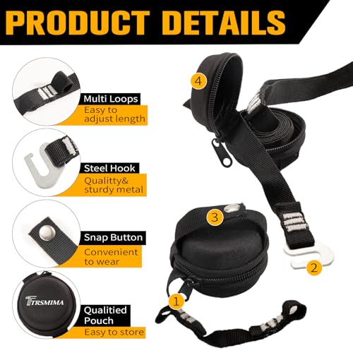 TRSMIMA Suspension Trauma Safety Straps - Trauma Relief Straps for Safety Harness Fall Protection Fall Arrest System A Pair