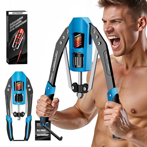 EAST MOUNT Twister Arm Exerciser - Adjustable 22-440lbs Hydraulic Power, Home Chest Expander, Shoulder Muscle Training Fitness Equipment, Arm Enhanced Exercise Strengthener - color: Black&Blue