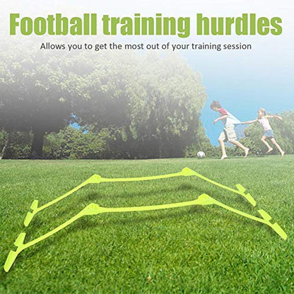 Dioche Speed Training Hurdles, Multipurpose Soccer Speed Training Hurdle Set Adjustable Hurdles Yellow (2pcs), Wholesale Business