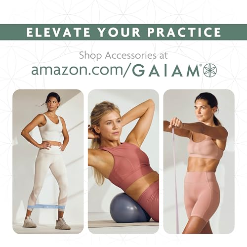 Gaiam Performance TPE Yoga Mat, 6mm Non-Slip