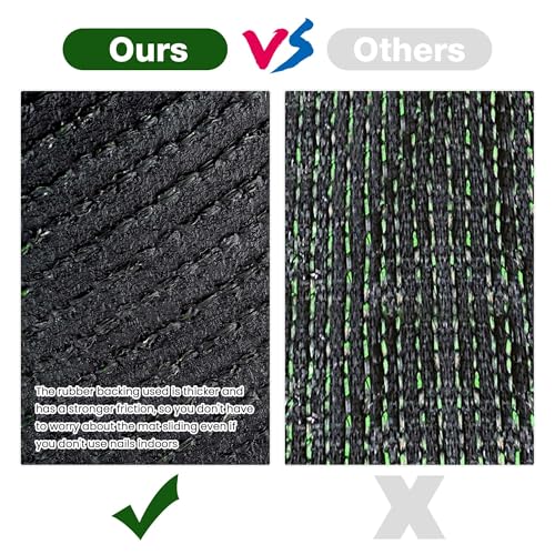 Yescom Sports Workout Outdoor Gym Flooring Turf for Crossfit Training Sled - size: 0.4"H-5'x65'(325Sq.Ft)