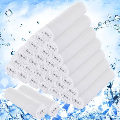 Hosuly 30 Pack Cooling Towels 40"x12" - color: White