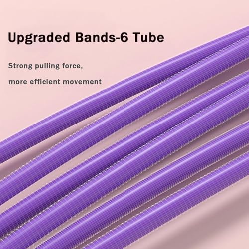 Upgraded Pedal Resistance Band with Handle, Tube Pedal Resistance Device with Thickened 6 Tension Ropes, Soft Durable Fashion Puller Exercise for Abdomen, Waist, Arm, Leg, Core/ABS