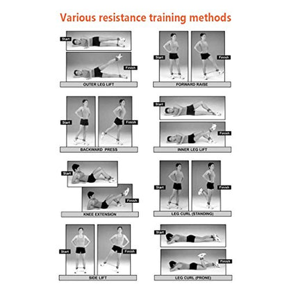 Ankle Resistance Training Speed and Agility Training Tool Ankle Resistance Bands for Football Basketball Taekwondo Yoga Boxing Soccer Kick Boxing Thai Punch Karate Running