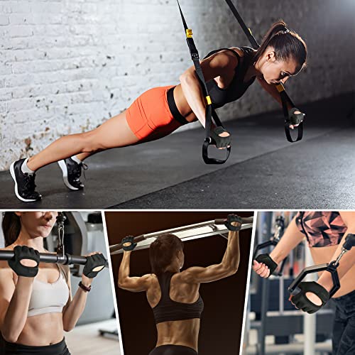 Minimal Weight Lifting Gloves,Short Micro Workout Gloves Grip Pads with Full Palm Protection & Extra Grip for Men Women Weightlifting,Gym,Exercise Training