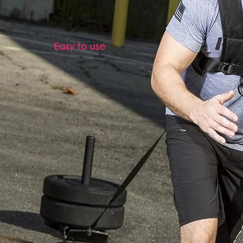 2 PCS Weighted Sled Pulling Training Straps, Sled Trainer Pull Leash of Pulley Strap, Sled Harness Suit for Improving Speed Endurance Strength