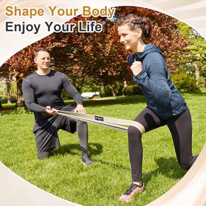 6 Pcs Fabric Resistance Bands for Working Out Non Slip Exercise Bands for Men and Women Booty Workout Stretch Exercise Band for Legs Exercises Resistance Band for Fitness, Yoga