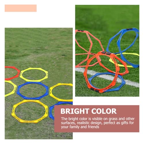 4Pcs Agility Training Rings Football Exercise Circles for Speed and Agility Training Portable Agility Gear for Soccer and Basketball