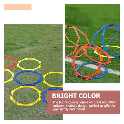 4Pcs Agility Training Rings Football Exercise Circles for Speed and Agility Training Portable Agility Gear for Soccer and Basketball