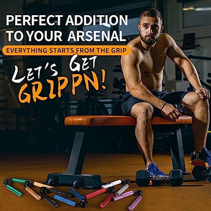 Grip Strength Trainer Set, 6 Pack, 50-350LB, Wrist Forearm Strengthener, Metal No Slip, Hand Grip Gripper Strengthener for Strength Training and Exercise, Hand Workout Squeezer Grip Strength - color: Gold,300lb