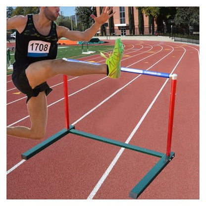 Height Adjustable Hurdles, Pro Adjustable Speed Agility Hurdles for Obstacle Training, Portable Aluminum Sport Squad Hurdle Set, Fitness Group/School Track and Field, A