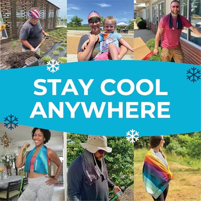 Original Cooling Towel – Soft, Lightweight, Heat Relief – Perfect for Biking, Running, Yoga, Gym, Gardening – MatchPoint - color: Matchpoint