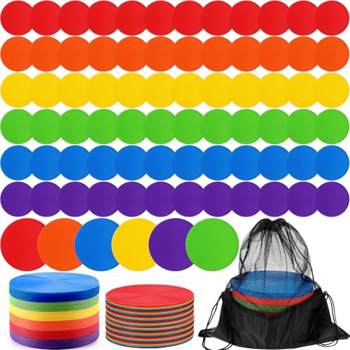 Tinideya Floor Spot Markers Flat Non Slip Gym - size: 8 Inch