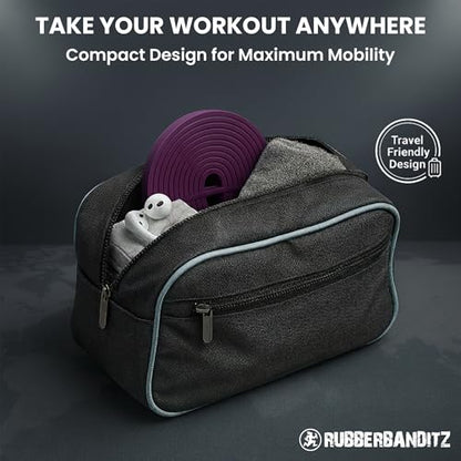 Rubberbanditz Pull Up Assist Resistance Bands Heavy Duty Loop Exercise Workout Bands for Powerlifting, Mobility, and Stretching - color: Purple