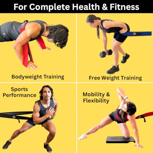 Fabric Long Loop Resistance Band with Door Anchor with Instructions - Best Resistance Band for Glutes, Leg Exercises, Chest Exercises, Muscle Building – NT Loop Extra Heavy Strength