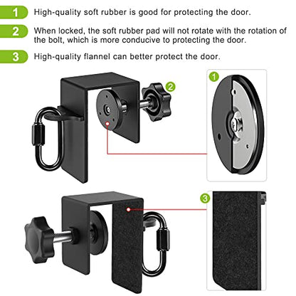 SELEWARE Door Anchor for Resistance Bands Home Gym Workout Door Mount Attachment for Body Weight Straps, Strength Training, Physical Therapy Exercise