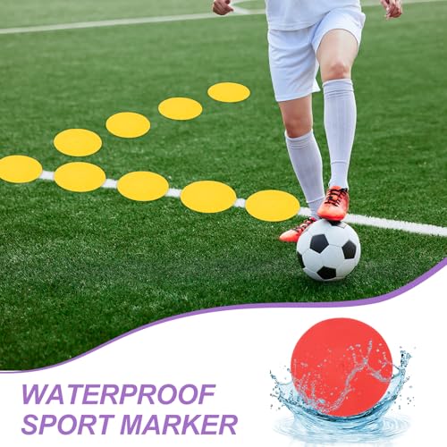 PATIKIL Spot Markers, Non-Slip Floor Agility Markers Flat - color: red/blue
