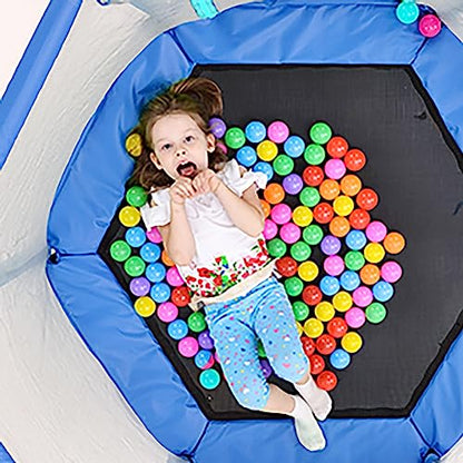 Trampoline, Portable Foldable Trampoline in-Home Mini Rebounder with Adjustable Handle, Exercise Trampoline for Adults, 40" Max Load 330lbs