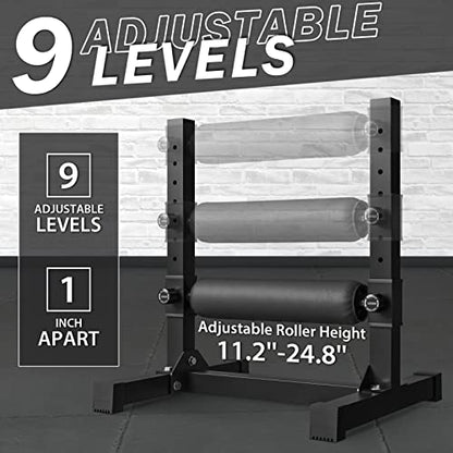 GMWD Bulgarian Split Squat Stand, Single Leg Squat Roller, Single Leg Squat Stand, Lower Body Specialty Machine