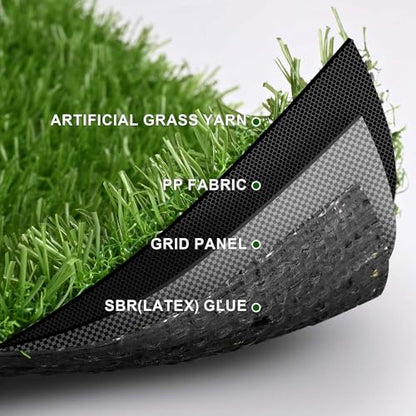 Yescom 4x33FT Gym Turf Artificial Grass Rug Exercise Mat for Sled Track Flooring - size: 0.8"H-4'x33'(130Sq.Ft)