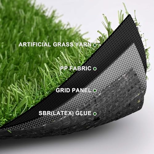 Yescom 4x33FT Gym Turf Artificial Grass Rug Exercise Mat for Sled Track Flooring - size: 0.8"H-4'x33'(130Sq.Ft)
