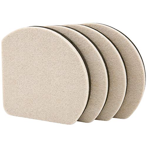 Super Sliders 7" Slide & Hide Reusable Furniture for Hard Surfaces - Effortless Moving and Surface Protection, Beige (4 Pack) - size: 7 Inch, style: For Hardwood