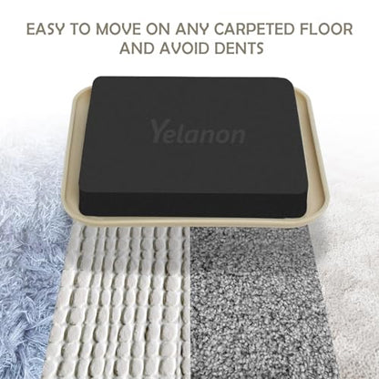 Furniture Sliders, 20 pcs-3 1/2” Square Beige Furniture Sliders for Carpet, Furniture Pads for Hardwoods Floors，Furniture Movers Sliders, Reusable Moving Pads, Floor Protectors for Carpet - size: 20pcs 3.5"beige