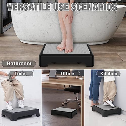 HBTower Mobility Step Stool for Adults & Seniors,Non-Slip Platform - color: Gray